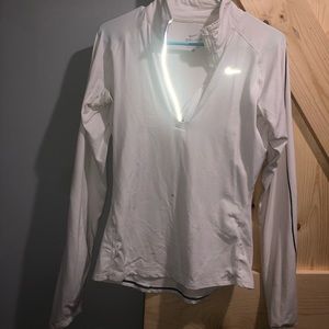 White Nike half zip